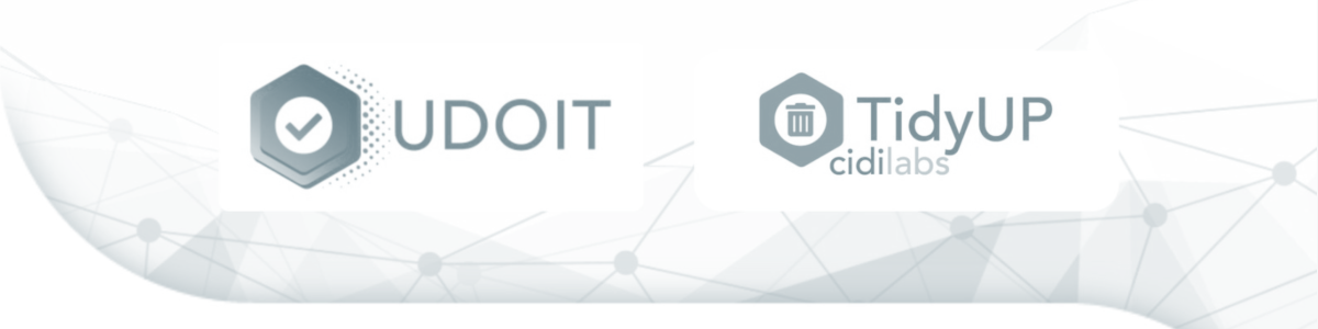 UDOIT and TidyUP Logos from Cidilabs